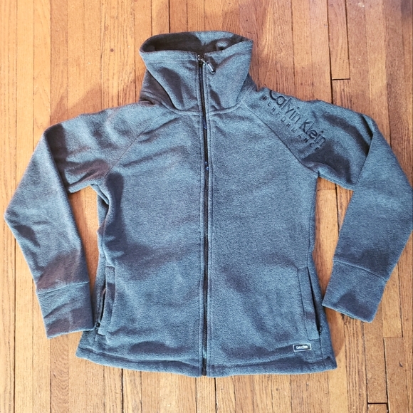 Calvin Klein Tops - Calvin Klein Zip Up Performance Fleece Sweatshirt